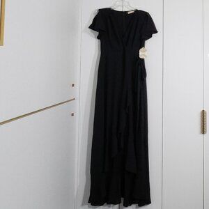 Altar'd State Dress Womens Size L Short Sleeves Black Long Gothic